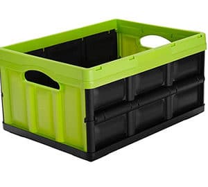 Stackable Storage Bins Folding Plastic Crates